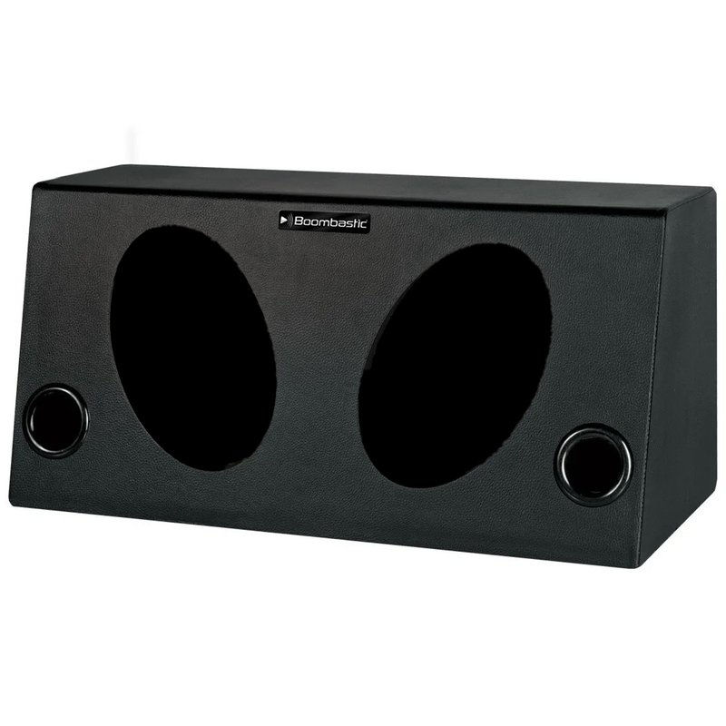 caixa dutada para 2 alto falantes 6x9 polegadas grave boombastic preto
